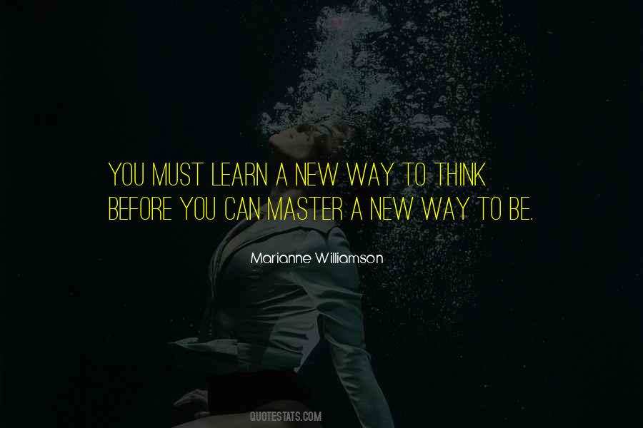 You Must Learn Quotes #1143195