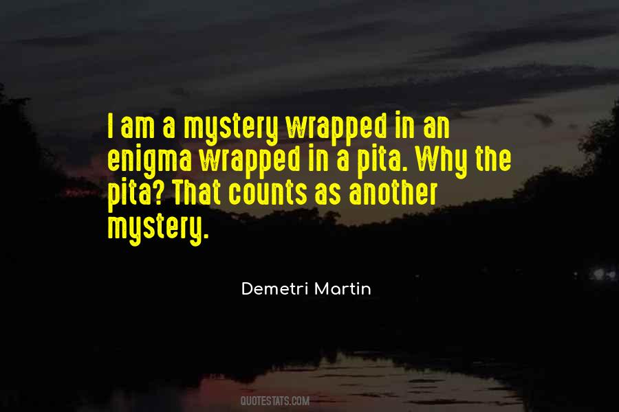 Wrapped Up In An Enigma Quotes #1626825