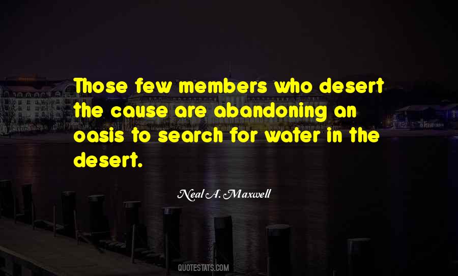 Desert Water Quotes #13215