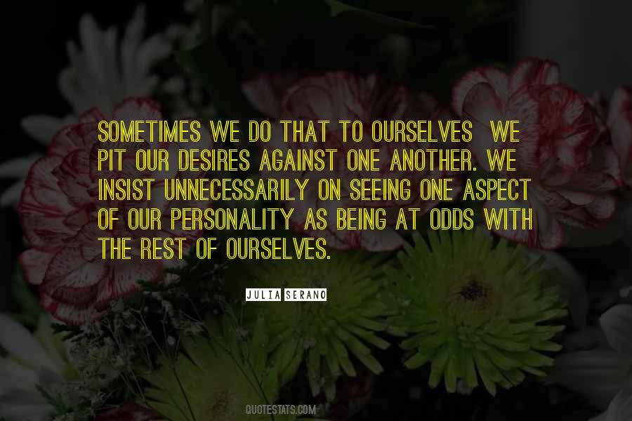 To Ourselves Quotes #1407714