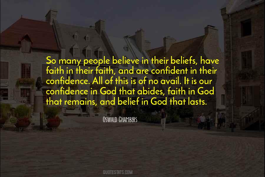 Confidence And Faith Quotes #749609