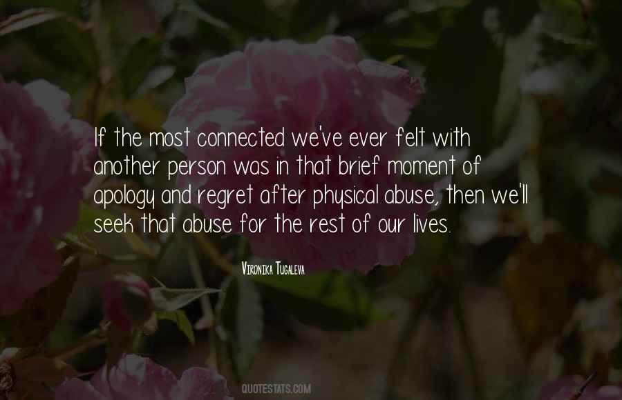 Regret Apology Quotes #963441