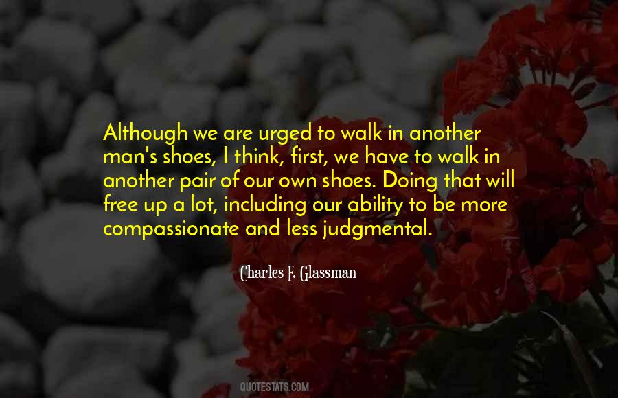 Walk In Shoes Quotes #1856783