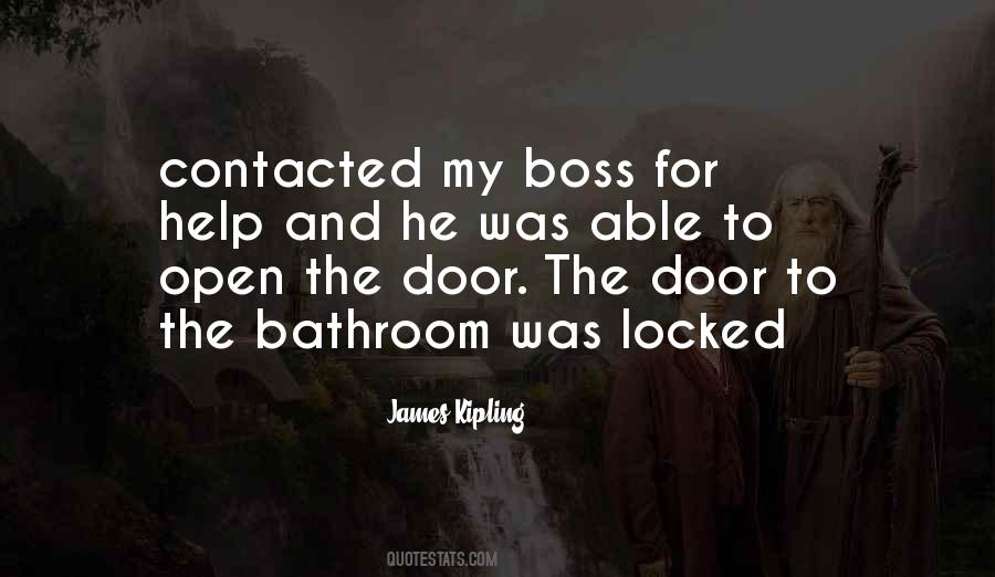The Door Locked Quotes #1692466
