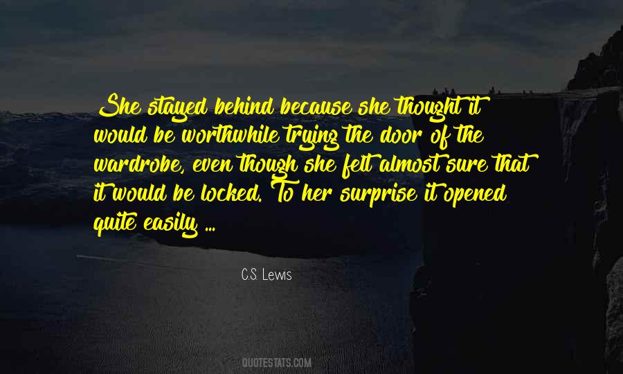 The Door Locked Quotes #1757939