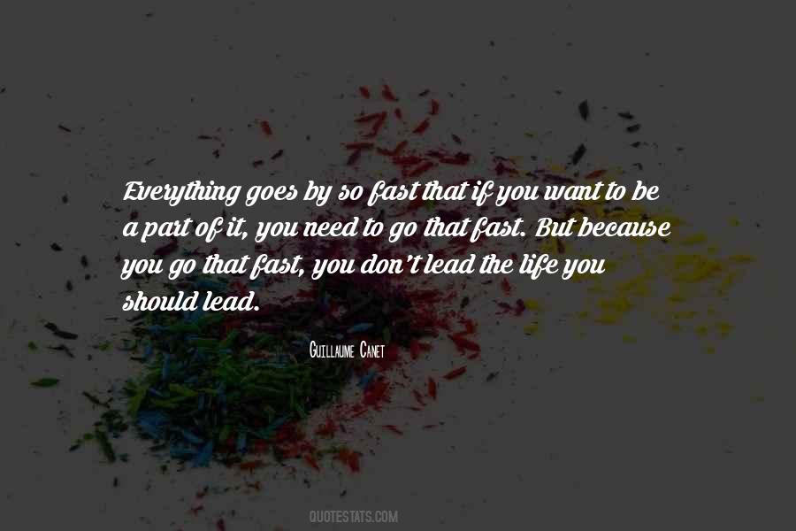 If You Want To Go Fast Quotes #1631500