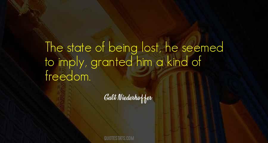 Lost Freedom Quotes #728459