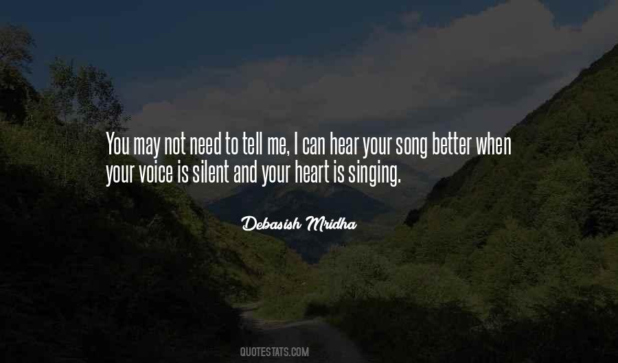 Song Voice Quotes #662327