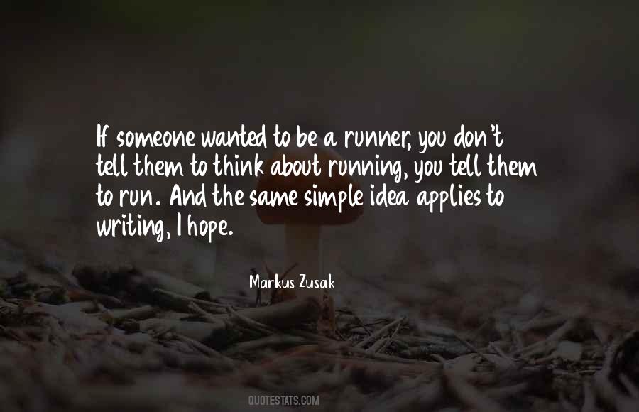 Simple Running Quotes #1329362
