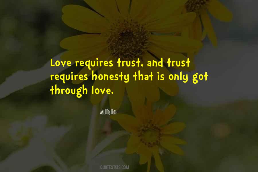 Love Is Trust Quotes #1840702