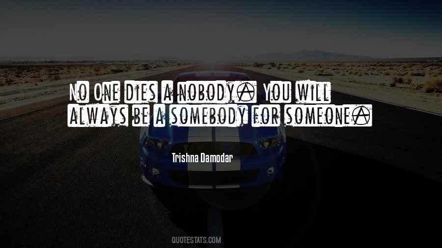 Nobody Somebody Quotes #440590