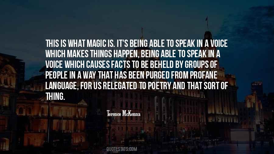 Magic Poetry Quotes #1677265