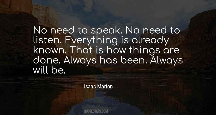 No Need To Speak Quotes #185624