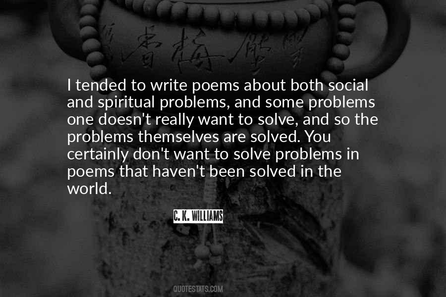 Problems Are Solved Quotes #438866