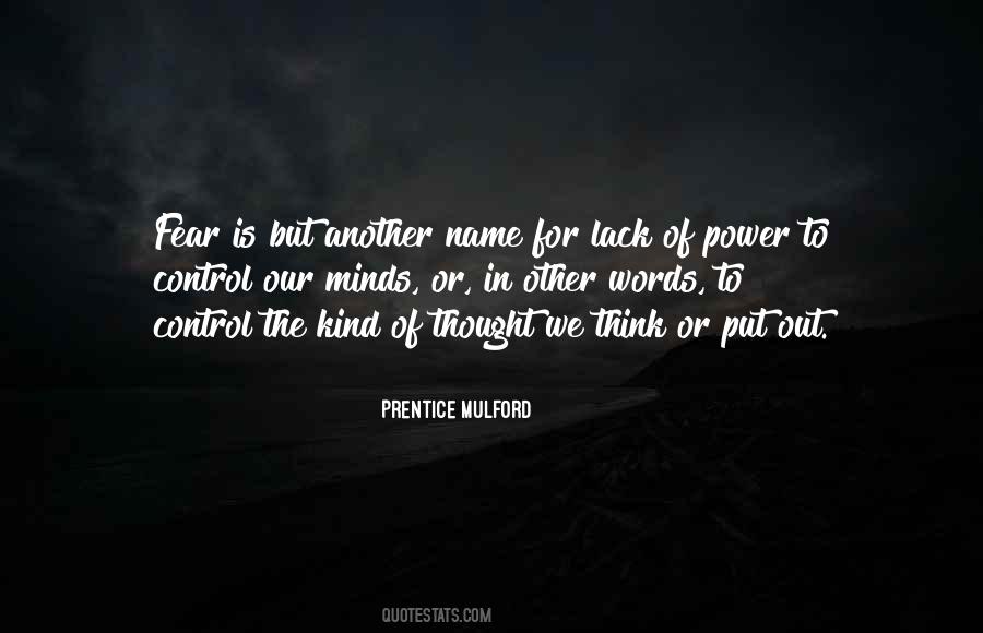 Fear In Our Minds Quotes #436562