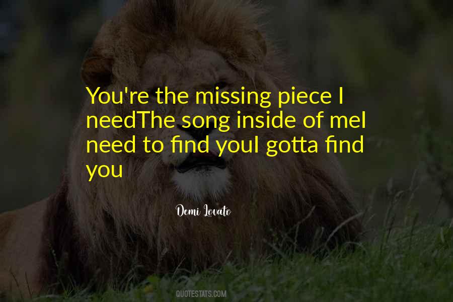 Missing Song Quotes #1474997