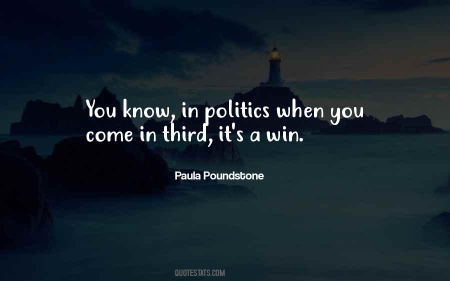 Politics Winning Quotes #425169