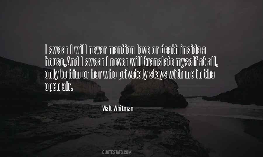 I Swear Love Quotes #243037