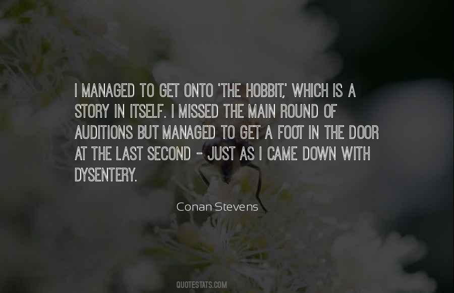 One Foot Out The Door Quotes #428723