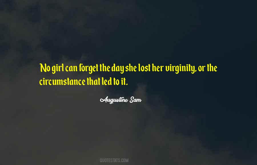 Lost Virginity Quotes #925399