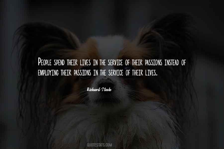 Passion For Service Quotes #370362