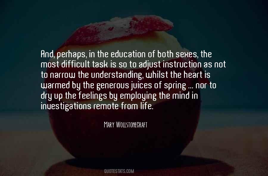 Mind And Feelings Quotes #1455771