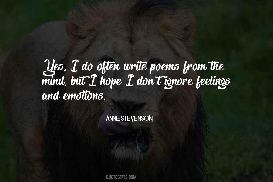 Mind And Feelings Quotes #988743