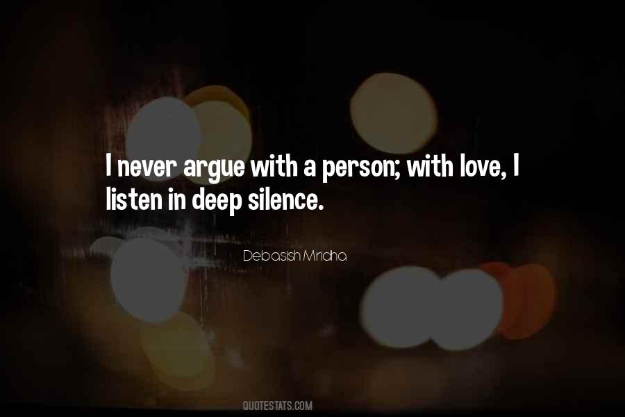 Silence In Love Quotes #592549