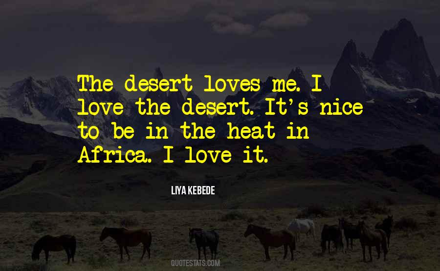 Love Desert Quotes #341880