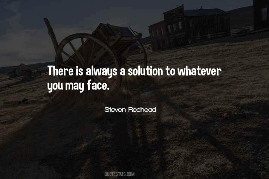 Always A Solution Quotes #205060