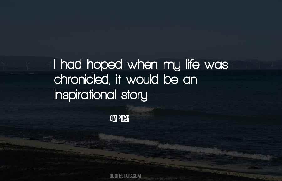 My Life My Story Quotes #573299