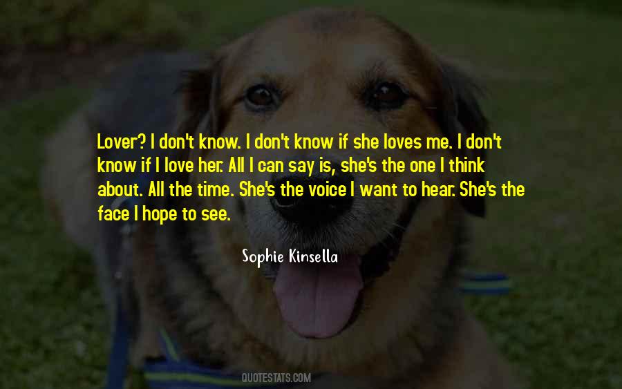 Think About Her All The Time Quotes #1408571