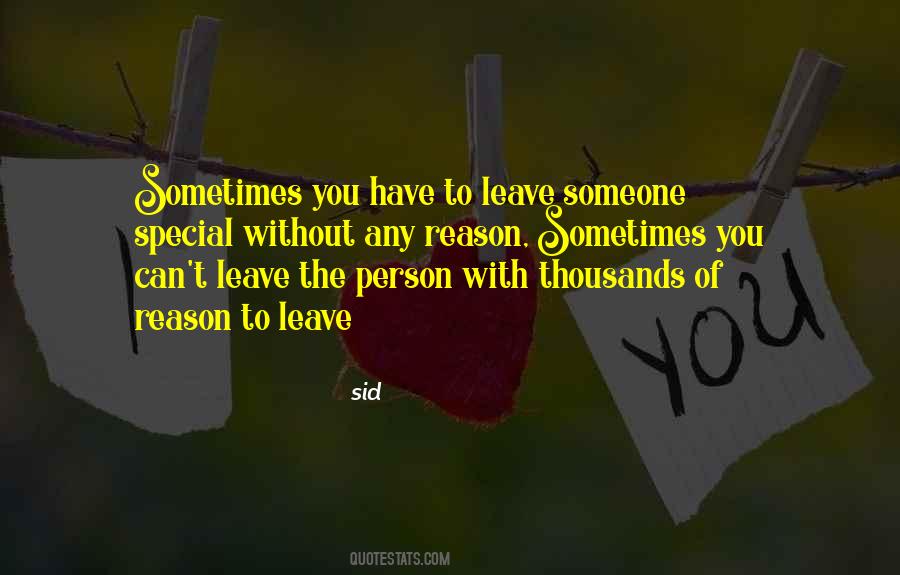 Quotes About Leave Someone #509003