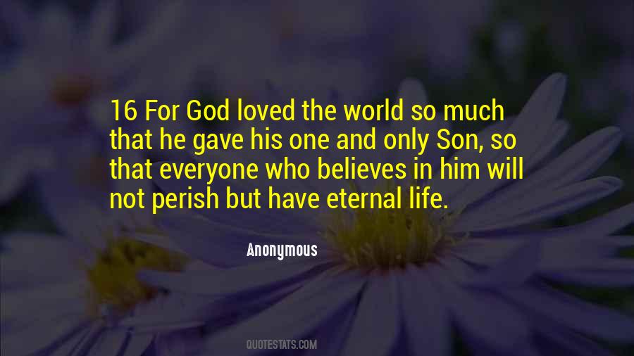 God So Loved The World Quotes #1516874