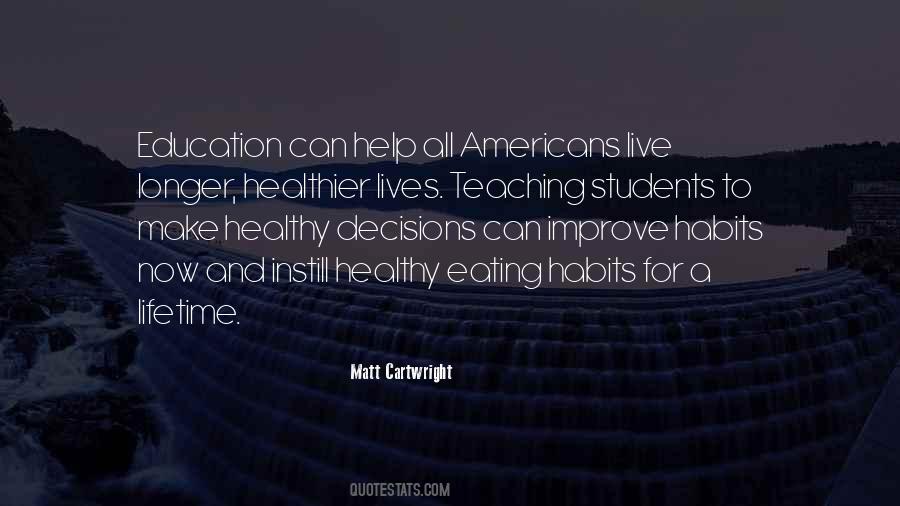 Healthy Lives Quotes #263692