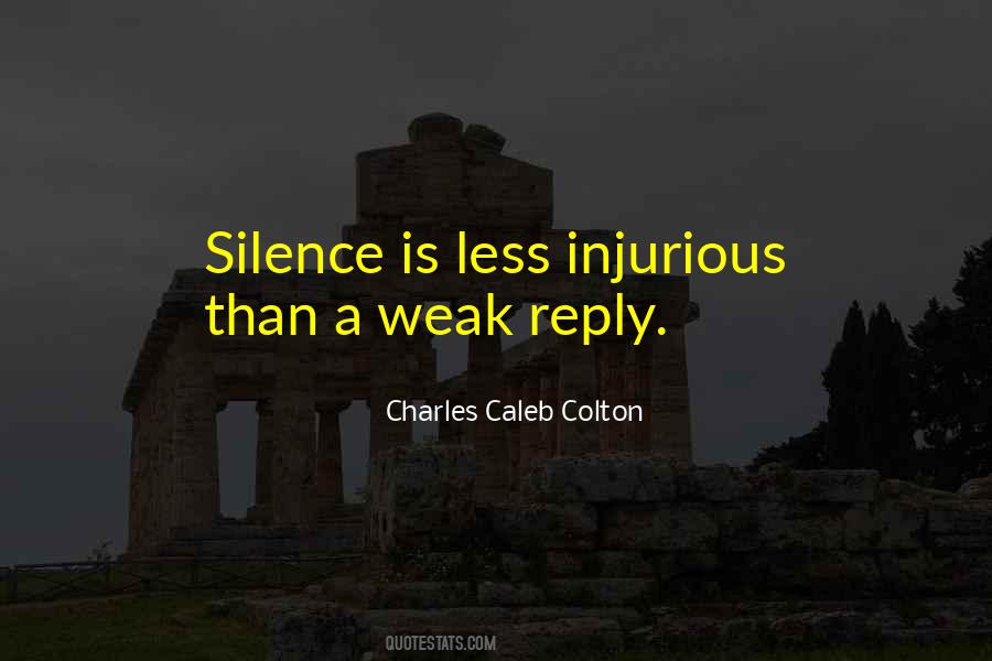 Silence Argument Quotes #604096
