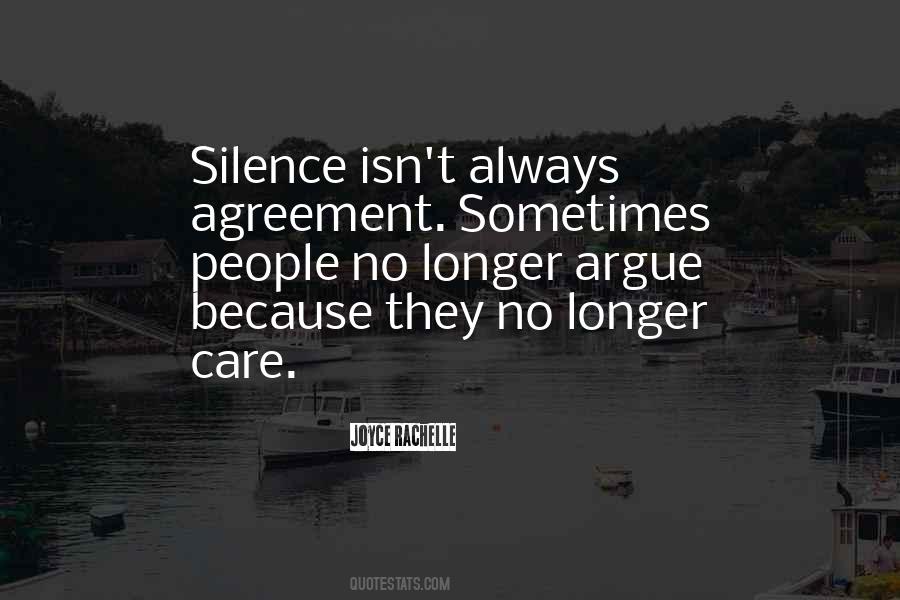 Silence Argument Quotes #834187