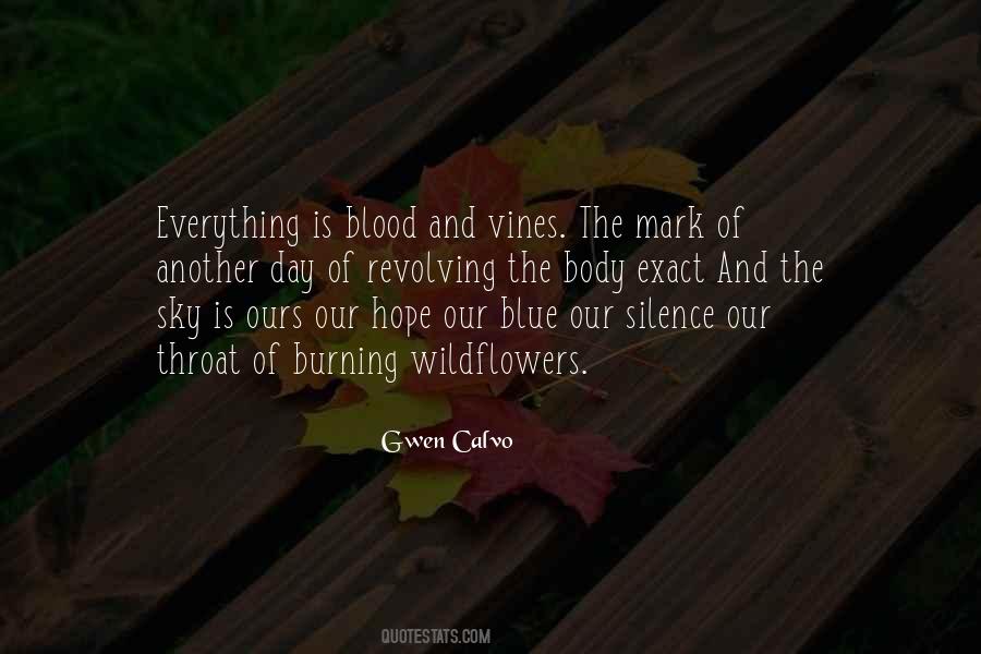 Blood Sky Quotes #1519805