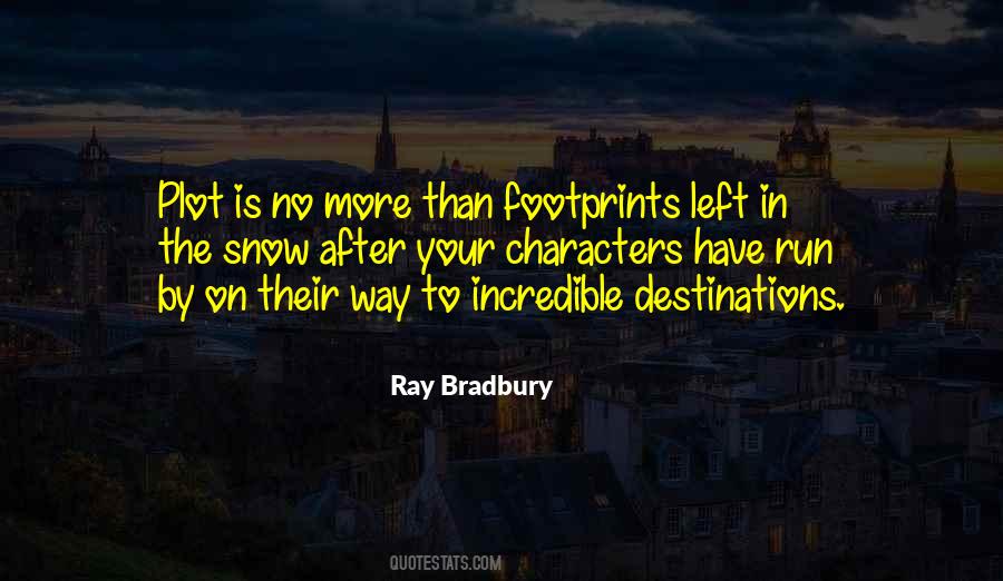 Footprints On Snow Quotes #1816023