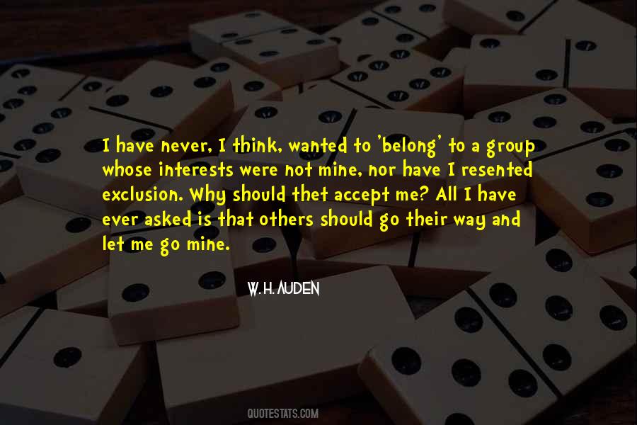 Not Belong To Me Quotes #1423667