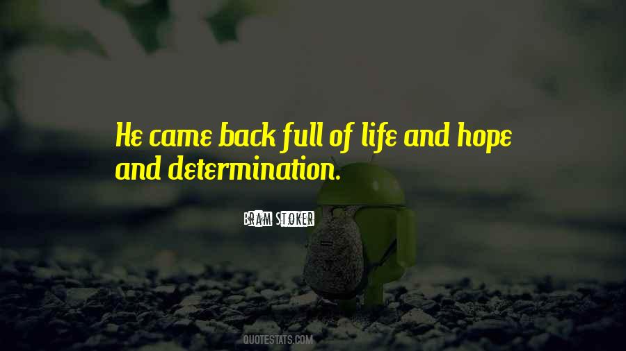 Quotes About Life Determination #199357