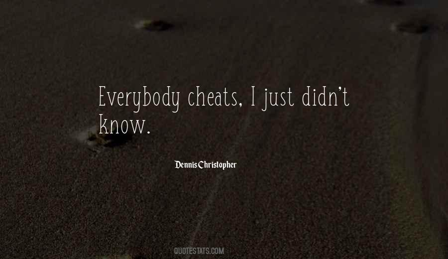 You Only Cheat Yourself Quotes #53304