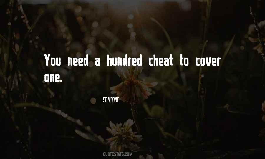 You Only Cheat Yourself Quotes #78126
