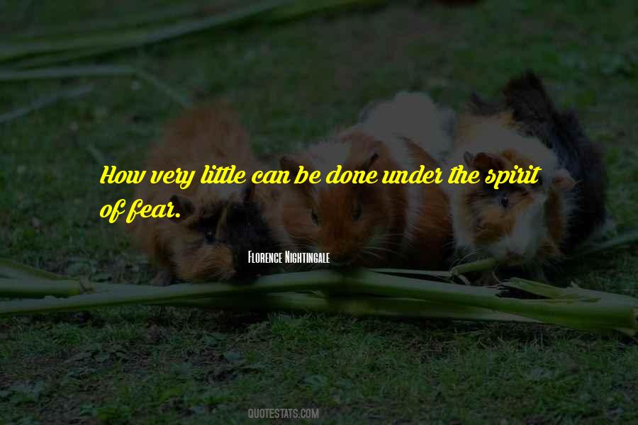 Spirit Of Fear Quotes #1036322