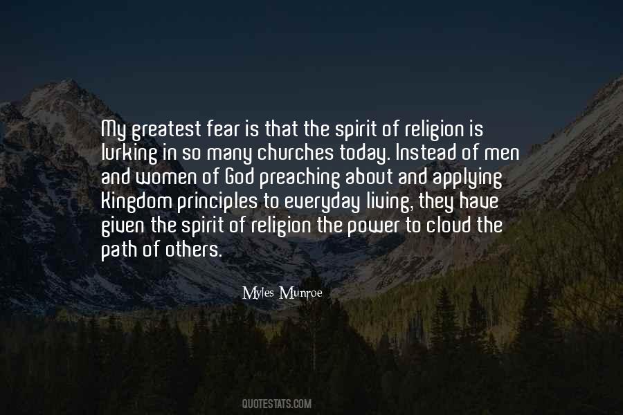 Spirit Of Fear Quotes #1455225