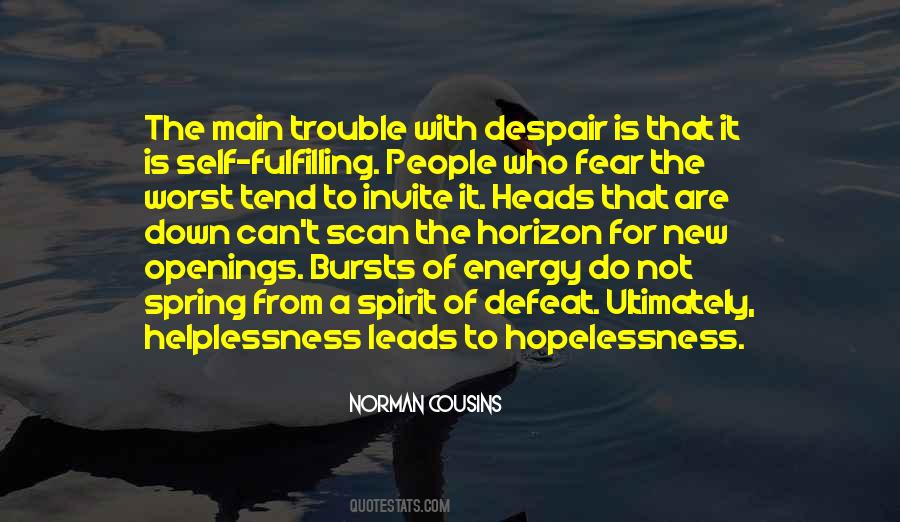 Spirit Of Fear Quotes #1535786