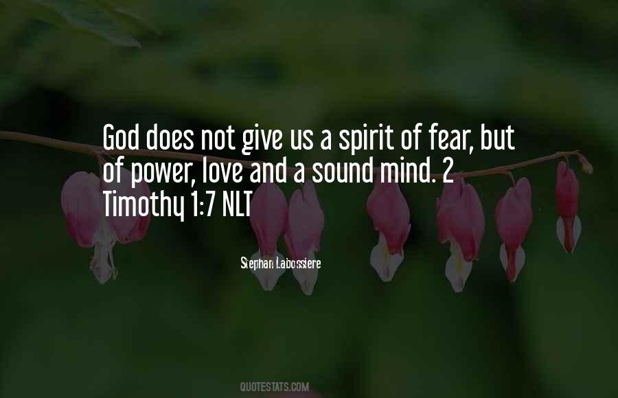 Spirit Of Fear Quotes #1874369