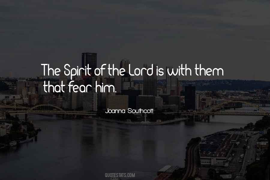 Spirit Of Fear Quotes #866837