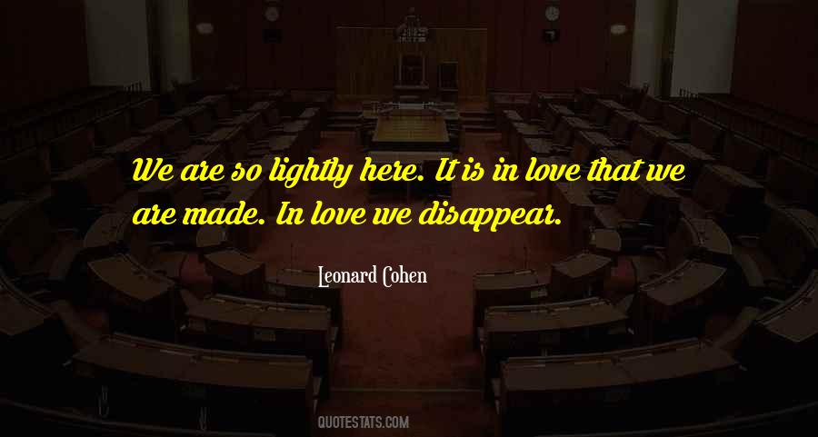 Disappear Love Quotes #946686