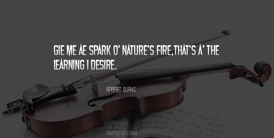 Fire Spark Quotes #150455